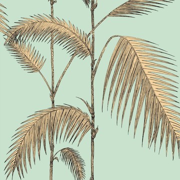 Palm Leaves Mint/Sand 112/2006
