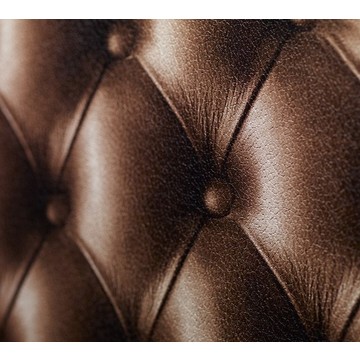 Chocolate brown tufted leather 8888-03